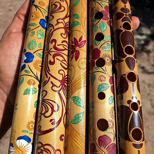 Resina epóxi no bambu