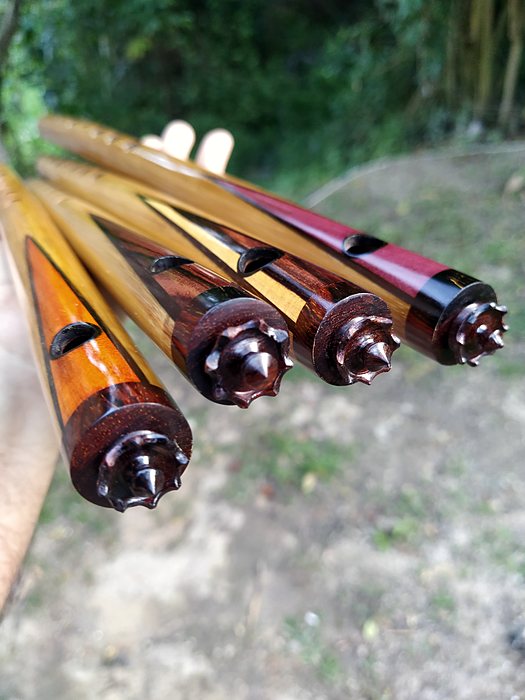 Pífano de bambu.