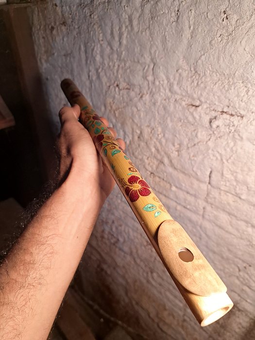 Pífano de bambu.